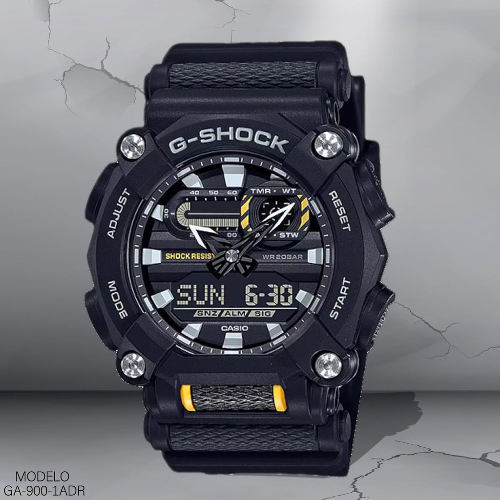 RELOJ CASIO G-SHOCK ANA/DIG CAB. GA-900-1ADR RESINA NEGRA