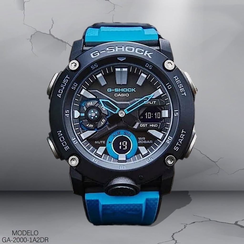 RELOJ CASIO G-SHOCK ANALOGO CAB.GA-2000-1A2DR RESINA C/N