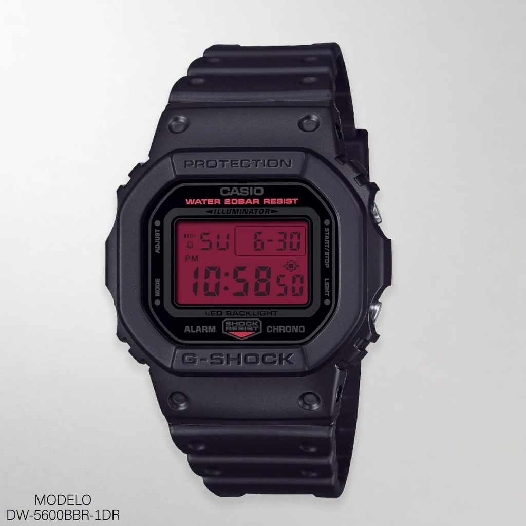 RELOJ CASIO G-SHOCK DIGITAL CAB.DW-5600BBR-1DR RESINA NEGRA
