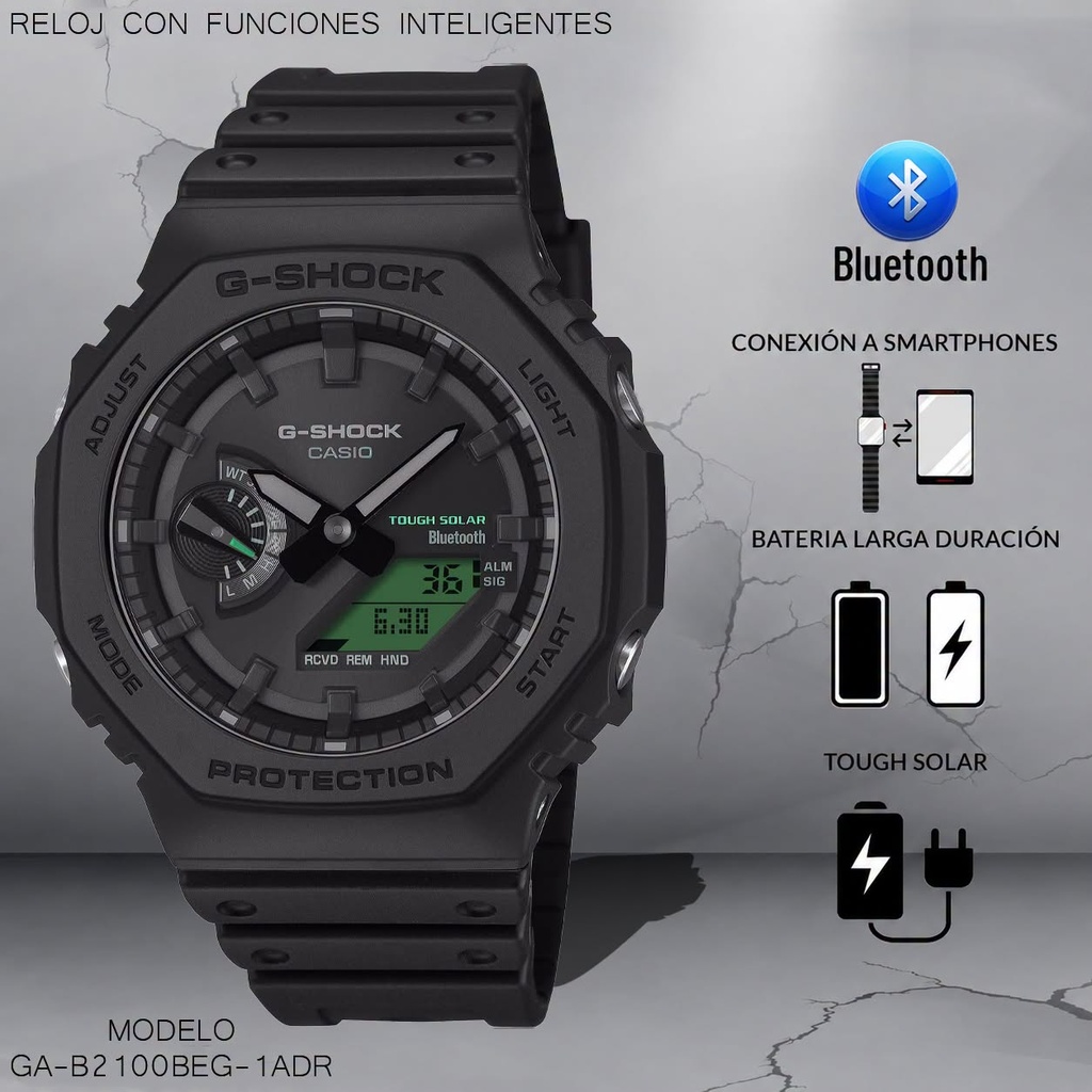 RELOJ CASIO G-SHOCK ANA/DIG CAB. GA-B2100BEG-1ADR