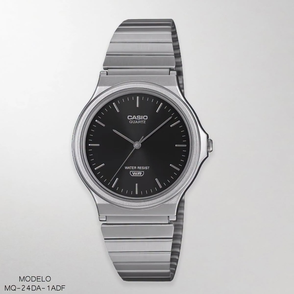 RELOJ CASIO ANALOGO CAB.MQ-24DA-1ADF METAL PLAT