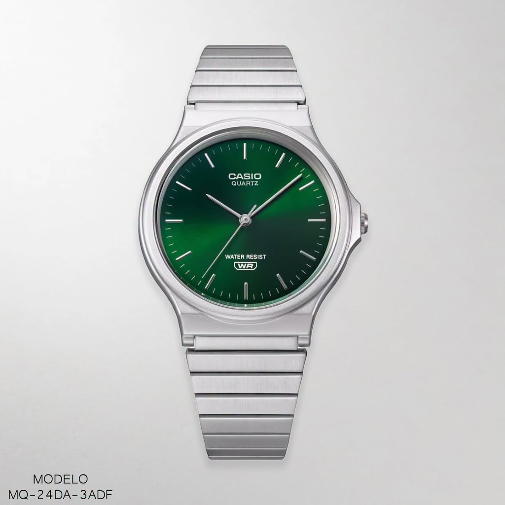RELOJ CASIO ANALOGO UNI.MQ-24DA-3ADF METAL PLAT.