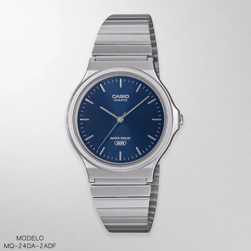 RELOJ CASIO ANALOGO UNI.MQ-24DA-2ADF METAL PLAT.