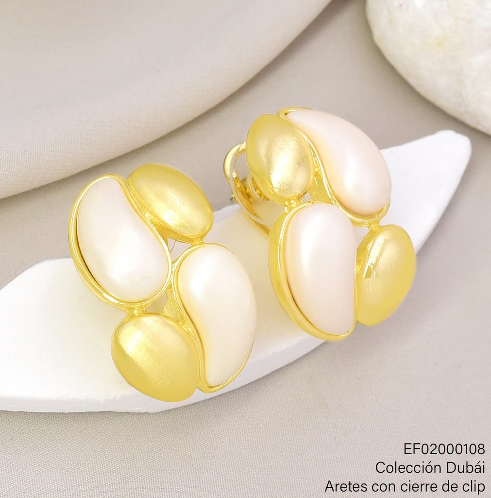 ARETES MEZCLA 4 GOTAS SATINADAS-PERLAS T704806E/FD26559