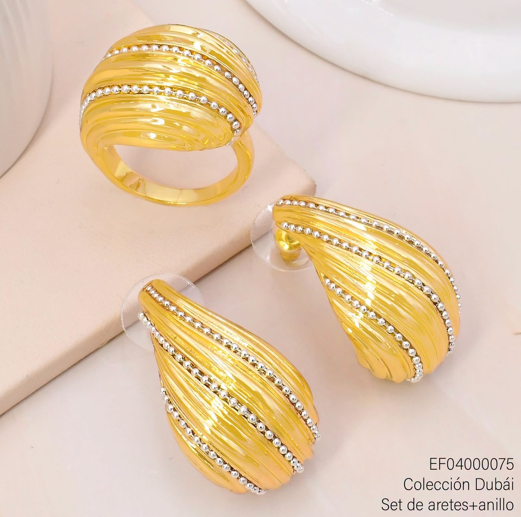 SET DUBAI GOTA GR.-ZIRCONIAS C/ANILLO T706423E/FD26253