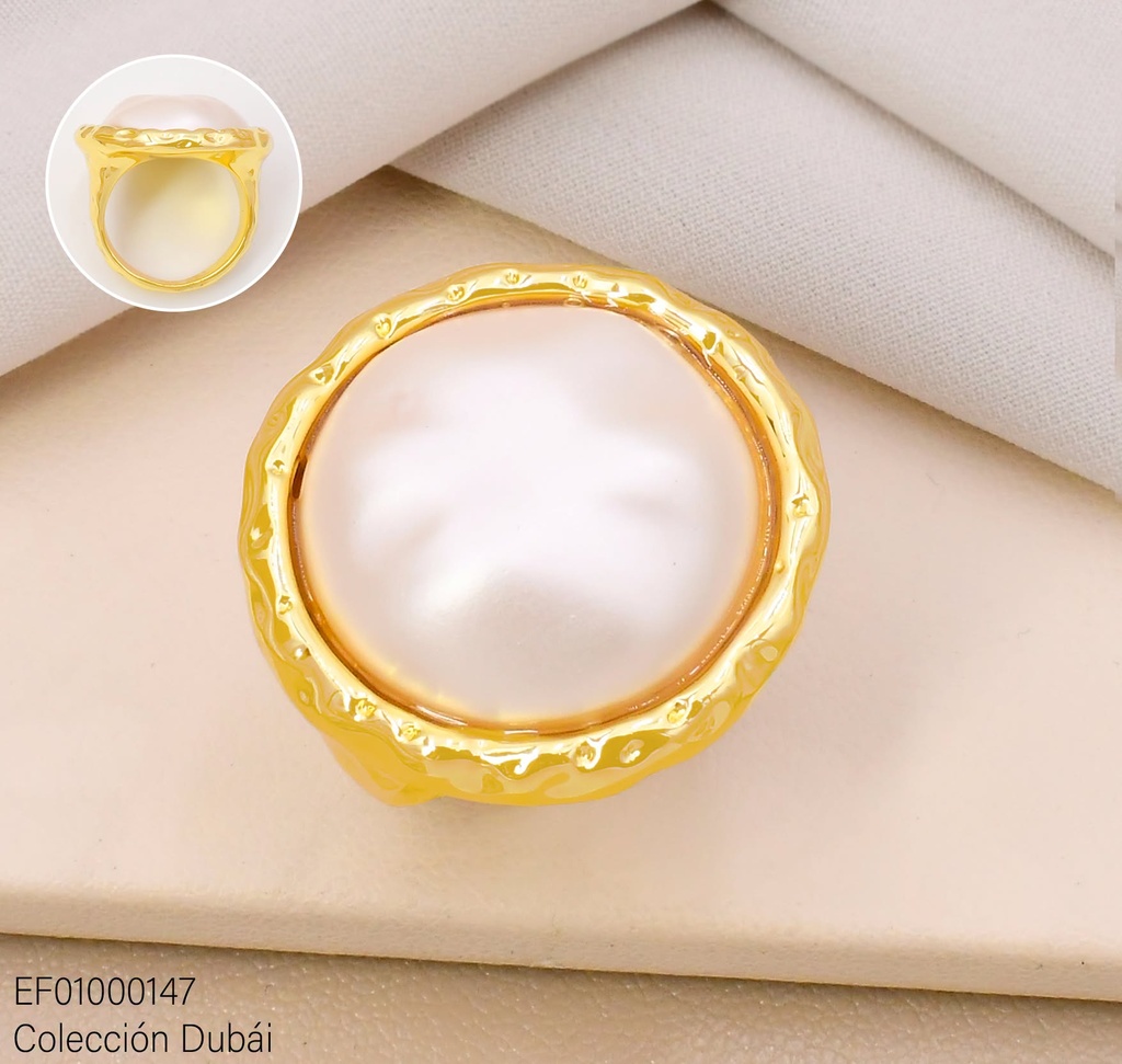 ANILLO DUBAI RD.DOR C/BLANCO T117429R/FD26422