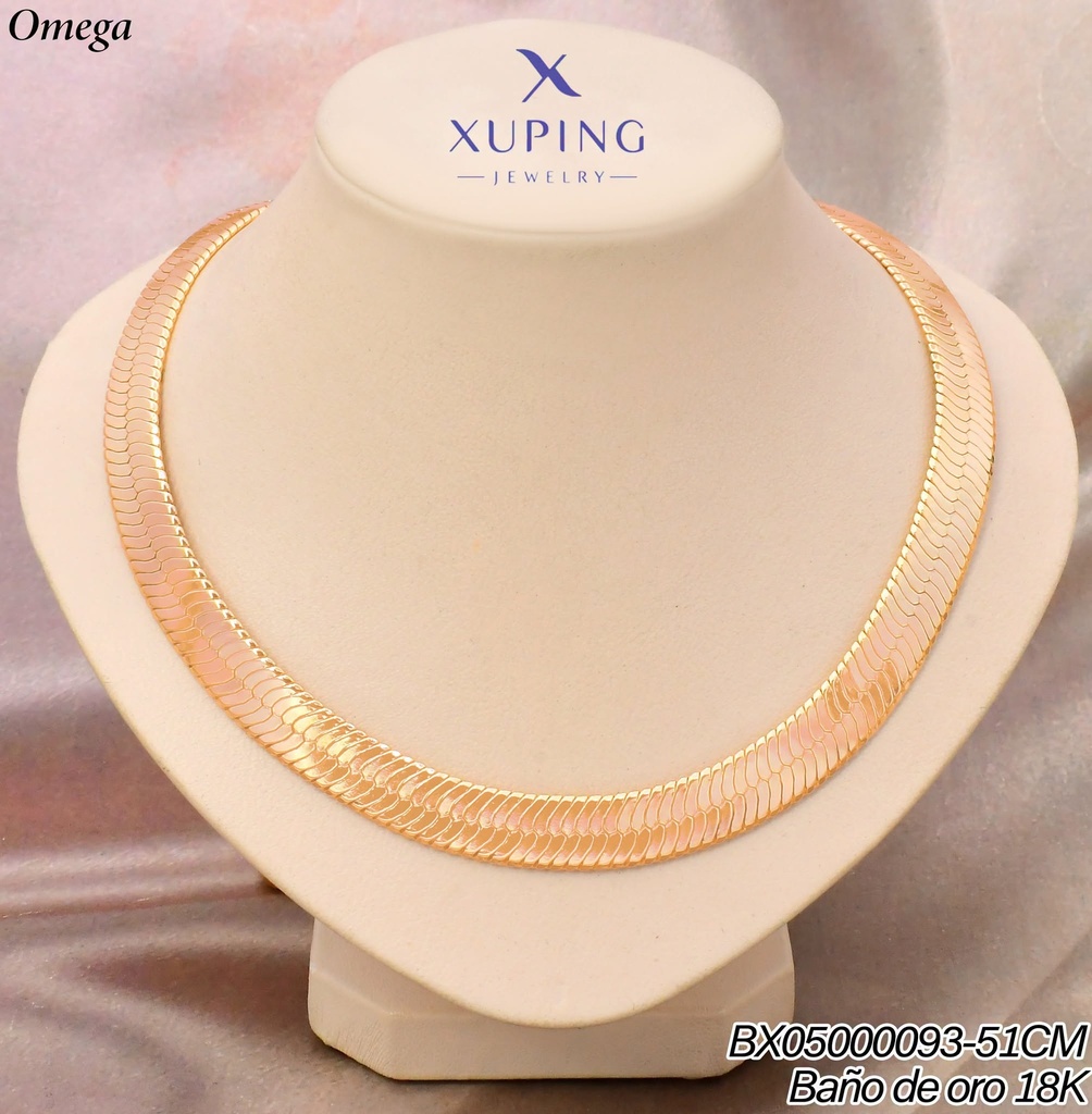 OMEGA BAÑO DE ORO 18K.XUPING A:1CM L:51CM (XAG)