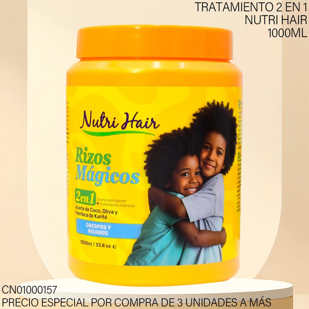TRATAMIENTO/CREMA NUTRI HAIR RIZOS MAGICOS 2EN1 NH92306 1000ML