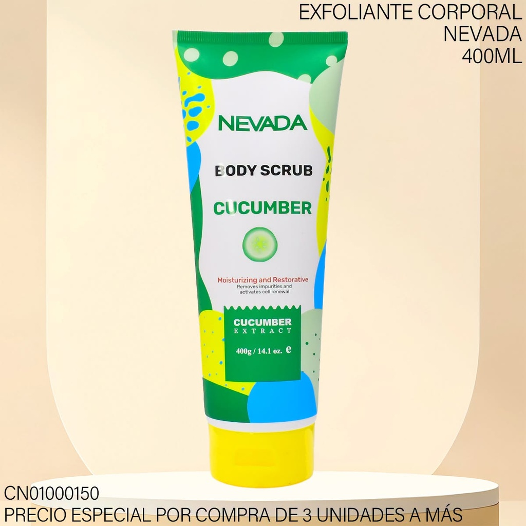 EXFOLIANTE CORPORAL CUCUMBER 400G NV7350