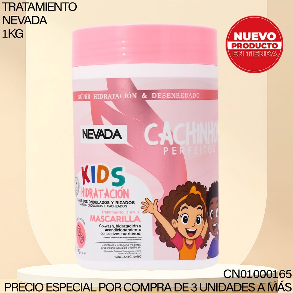 MASCARILLA NEVADA KIDS CACHINHOS PERFEITOS 1KG