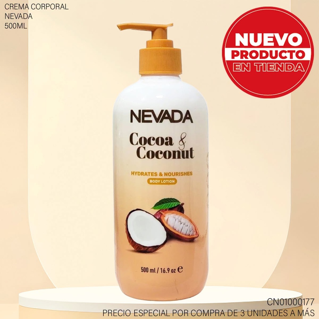 CREMA CORPORAL NEVADA COCOA & COCONUT 500ML NV02987