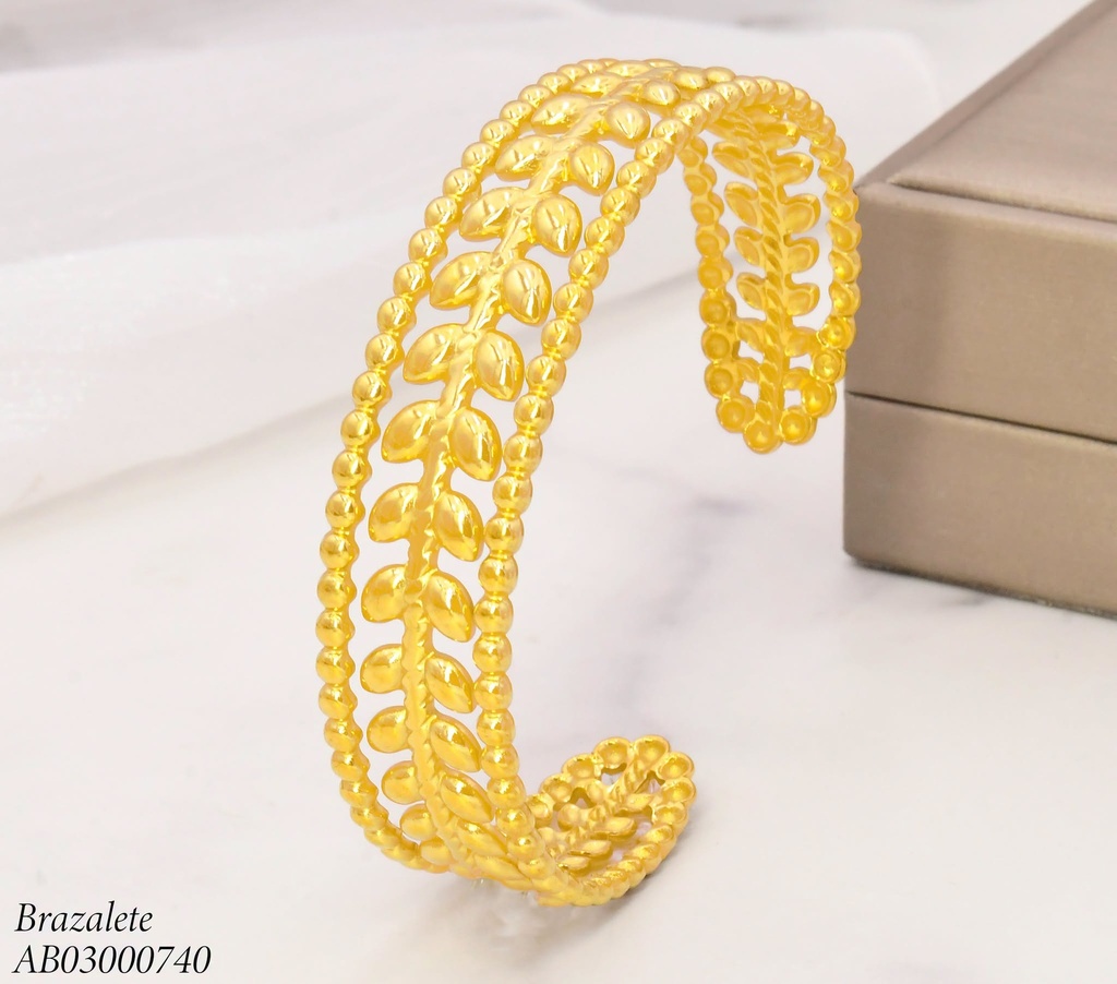 BRAZALETE LINEAS HOJA PELOTA BA2443-20 (INV526)