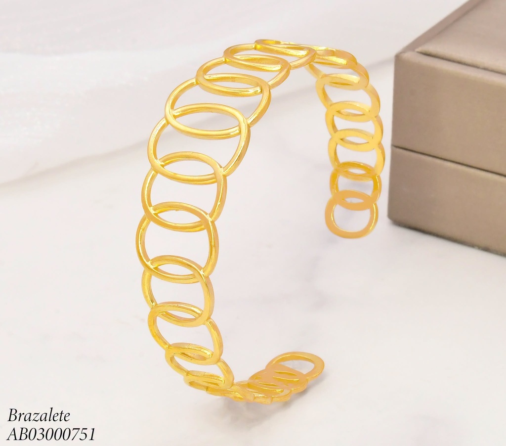 BRAZALETE OV. ENTRELAZADOS BA2454-20 (INV526)