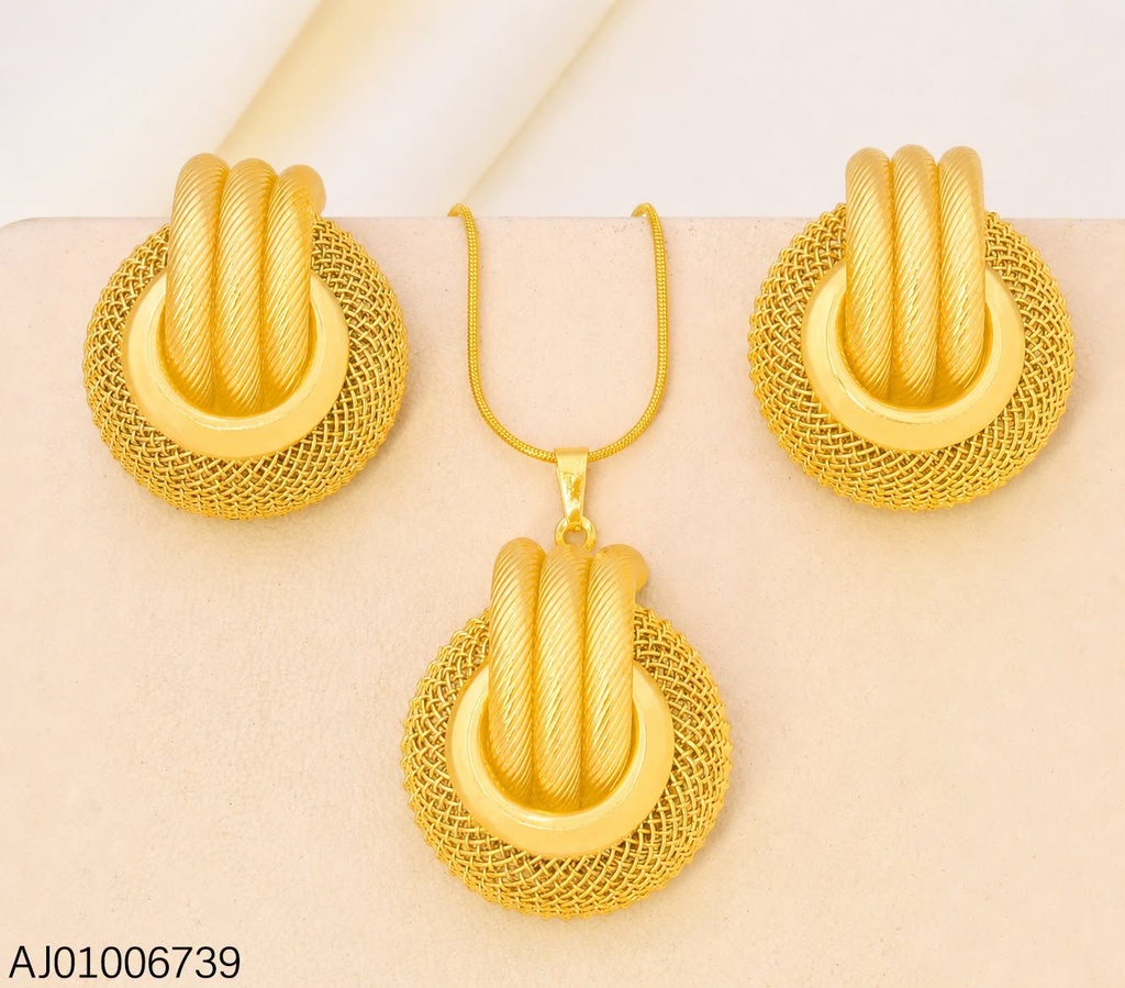 SET CIRC. ENTRELAZADOS CALADO/RAYADO 3 LINEAS SA1396-143 (INV526)