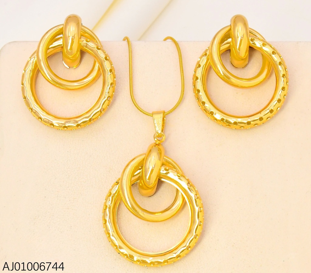 SET CIRC. ENTRELAZADOS CALADO/LISO SA1404-143 (INV526)