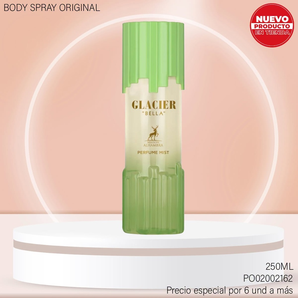 PERFUME MAISON ALHAMBRA GLACIER "BELLA" 250ML