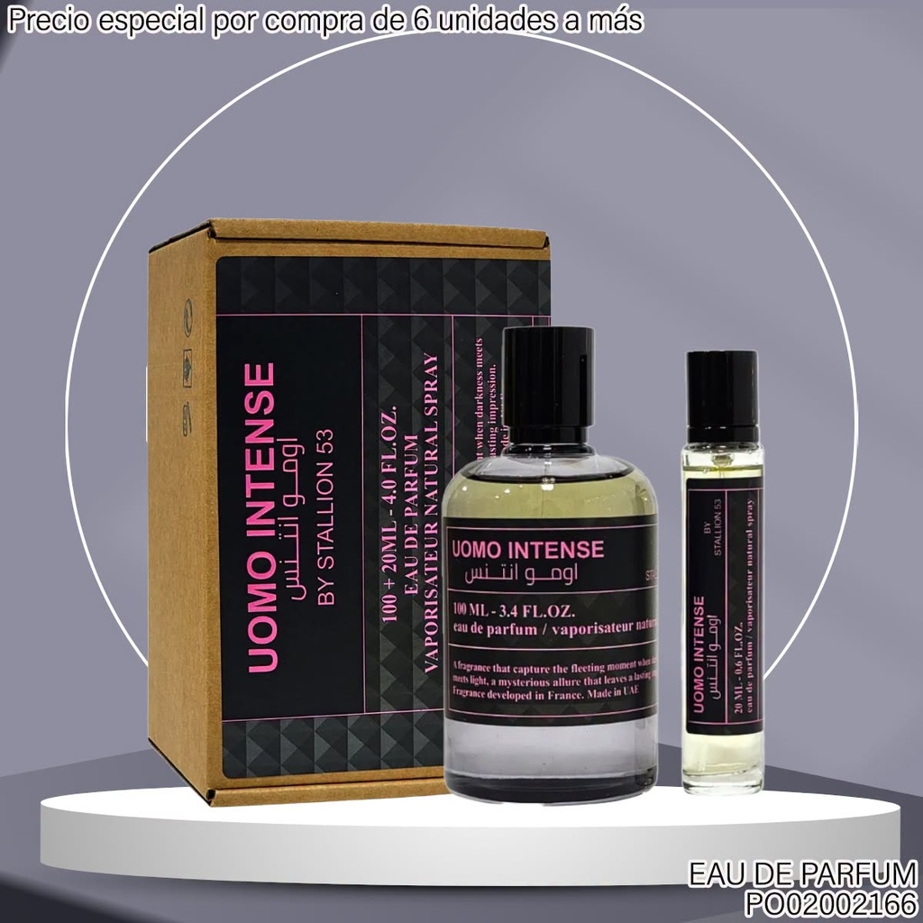 ESTUCHE PERFUMES UOMO INTENSE 100ML / 20ML EDP