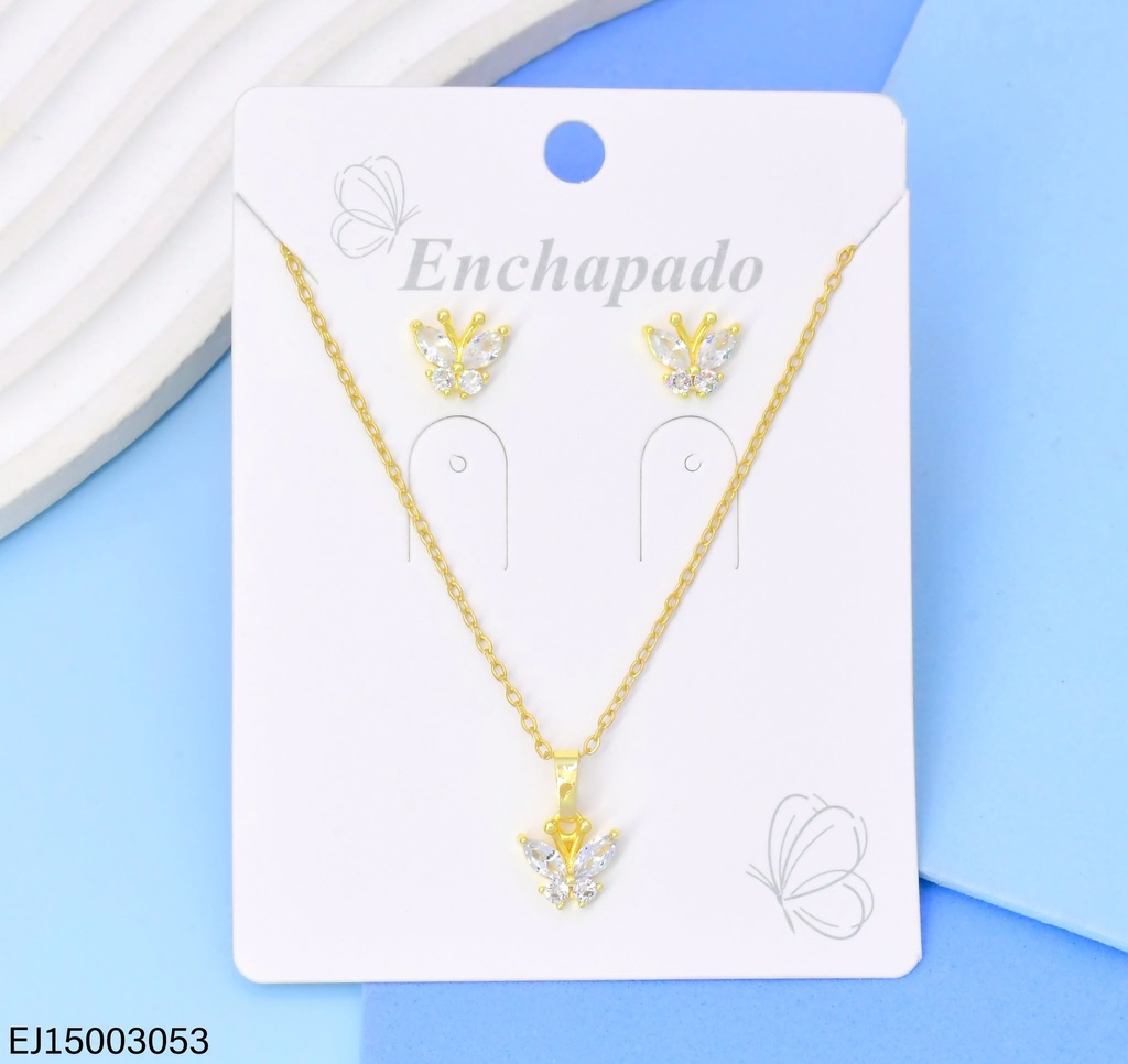 SET MARIPOSA ZIRC. SE1592-144 (INV526)
