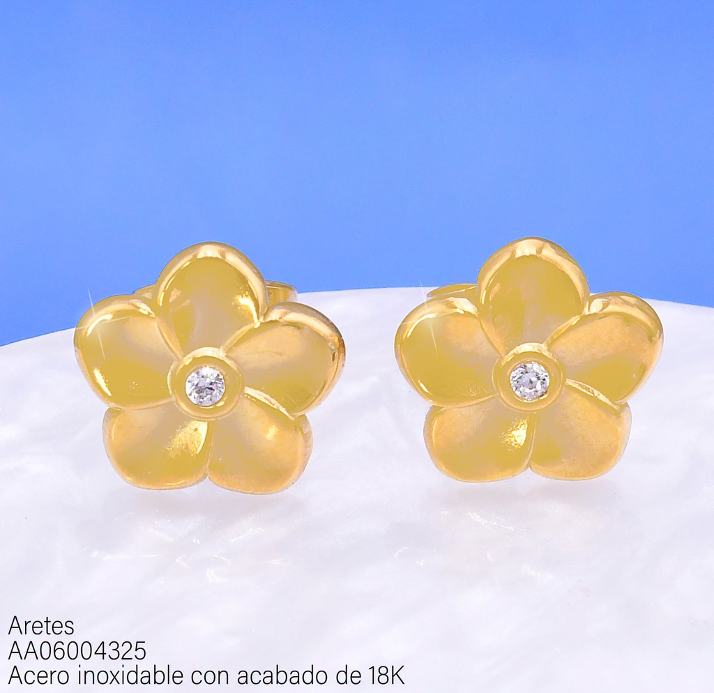 ARETES ACERO ACABADO INOX. 18K. SACUANJOCHE (24) VE26
