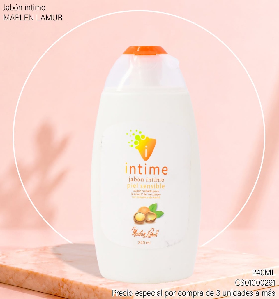 JABON INTIMO MARLEN LAMUR PIEL SENSIBLE KARITE 240ML 10100K