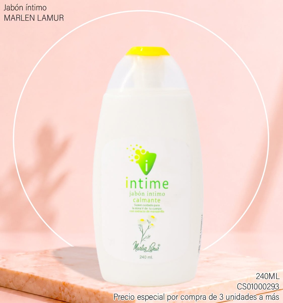 JABON INTIMO MARLEN LAMUR CALMANTE MANZANILLA  240ML 10100M
