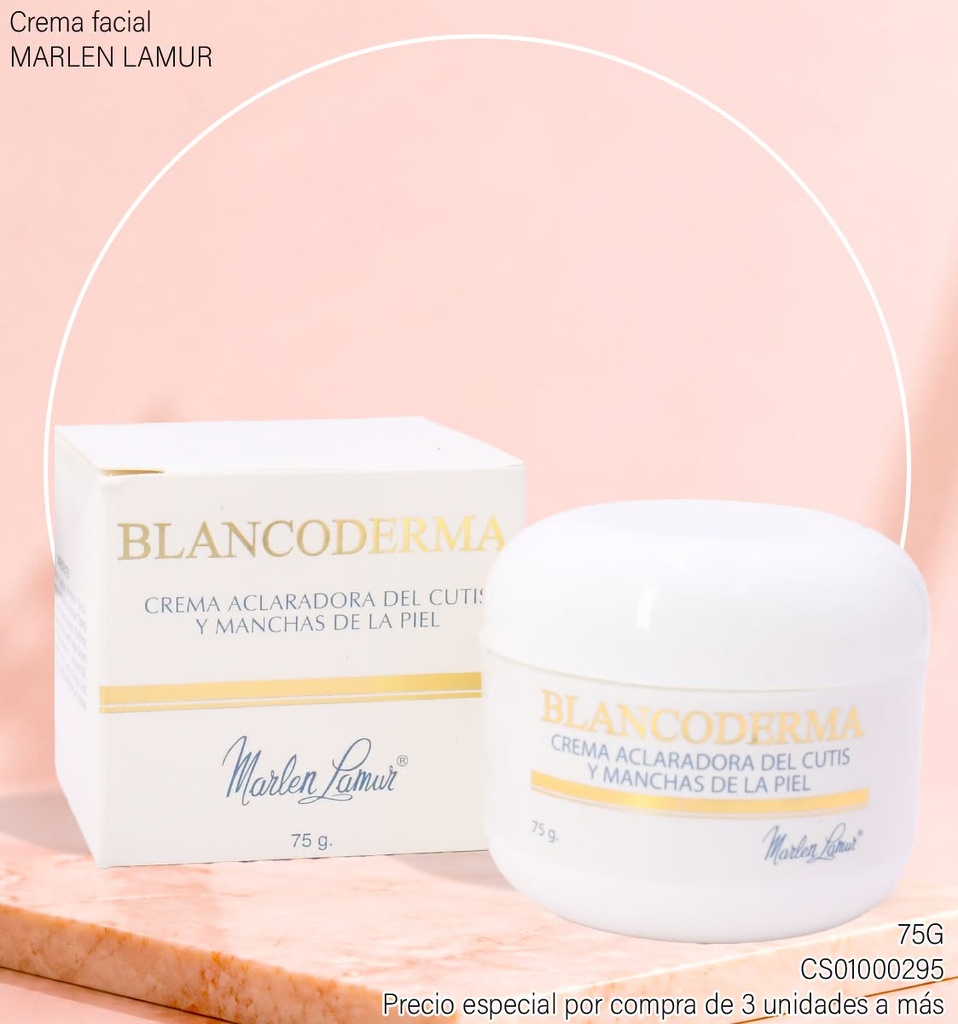 CREMA BLANCODERMA ACLARADORA BLANCA MARLEN LAMUR 75G. 10002A
