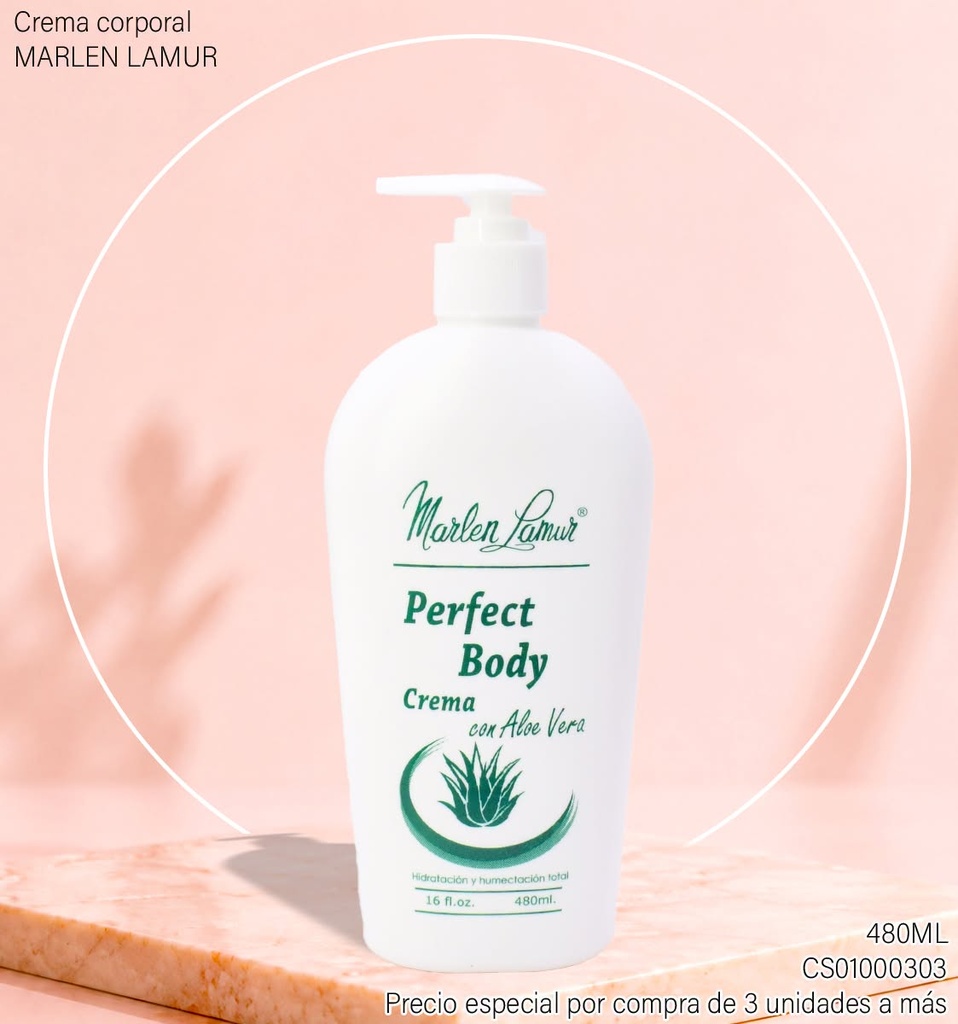 CREMA MARLEN LAMUR ALOE VERA 480ML 10003H