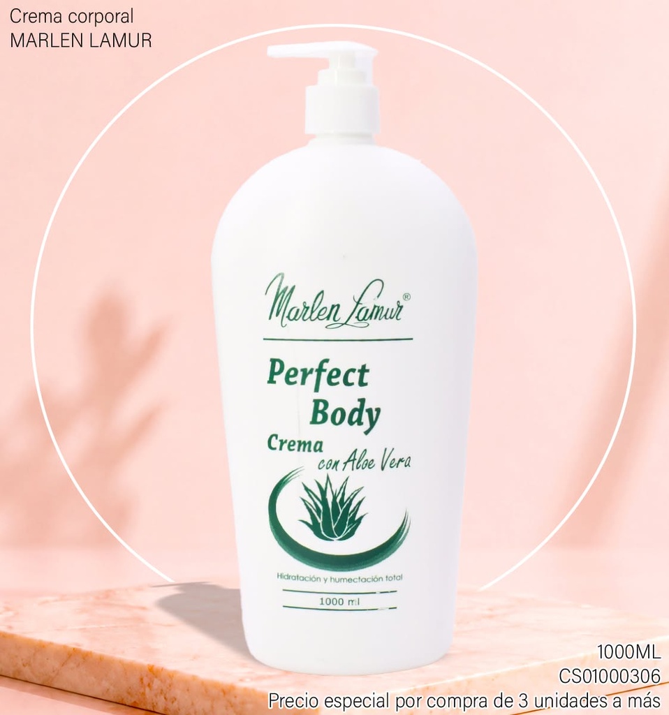 CREMA MARLEN LAMUR ALOE VERA 1000ML 10004S