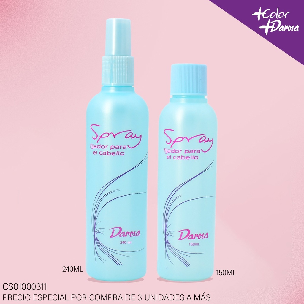 DUO FIJADOR SPRAY DAROSA 240ML / 150ML 10034