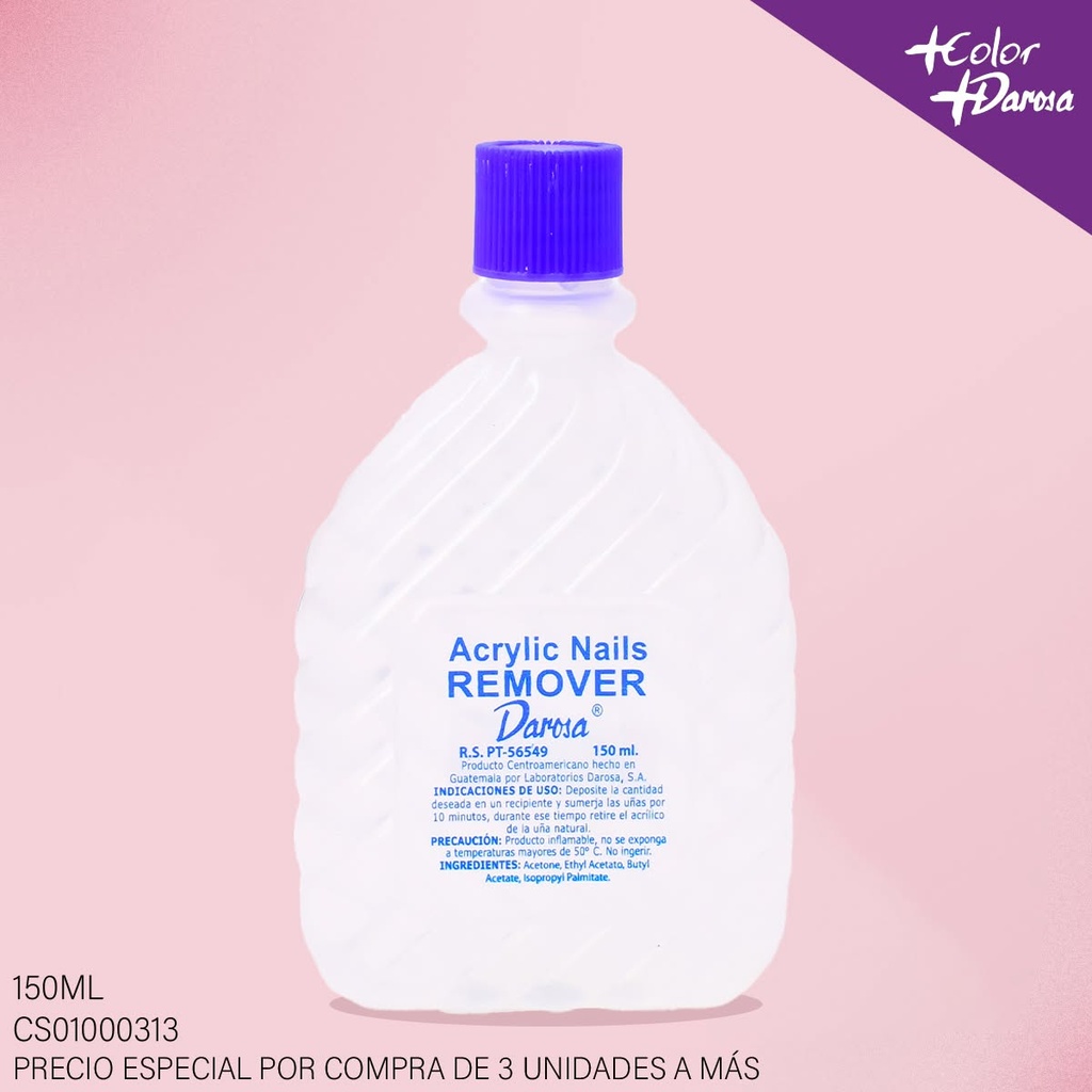 REMOVEDOR DAROSA ACRILICO 150ML 10048A