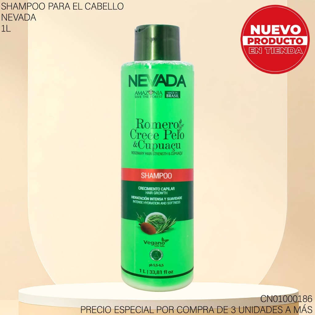 SHAMPOO NEVADA 1L ROMERO CRECE PELO & CUPUACU 320