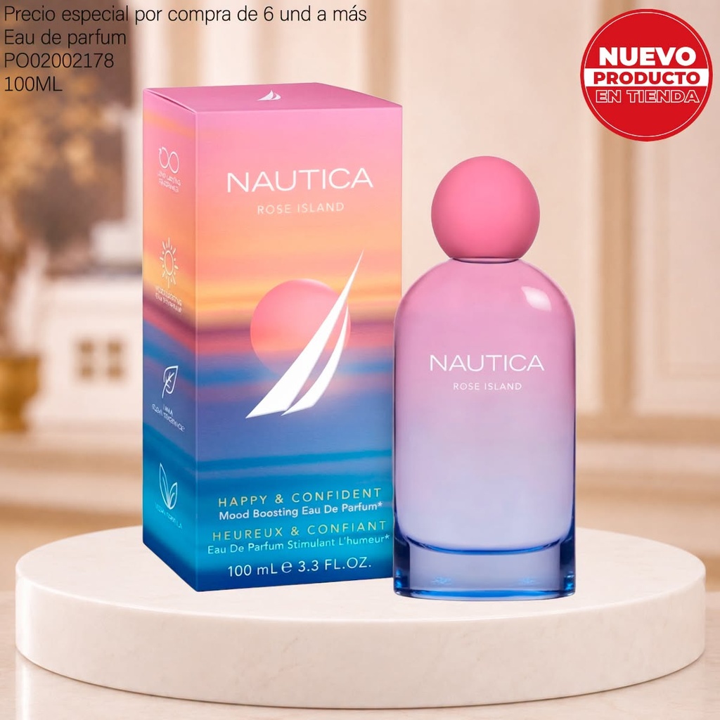 PERFUME NAUTICA ROSE ISLAND EDP 100ML
