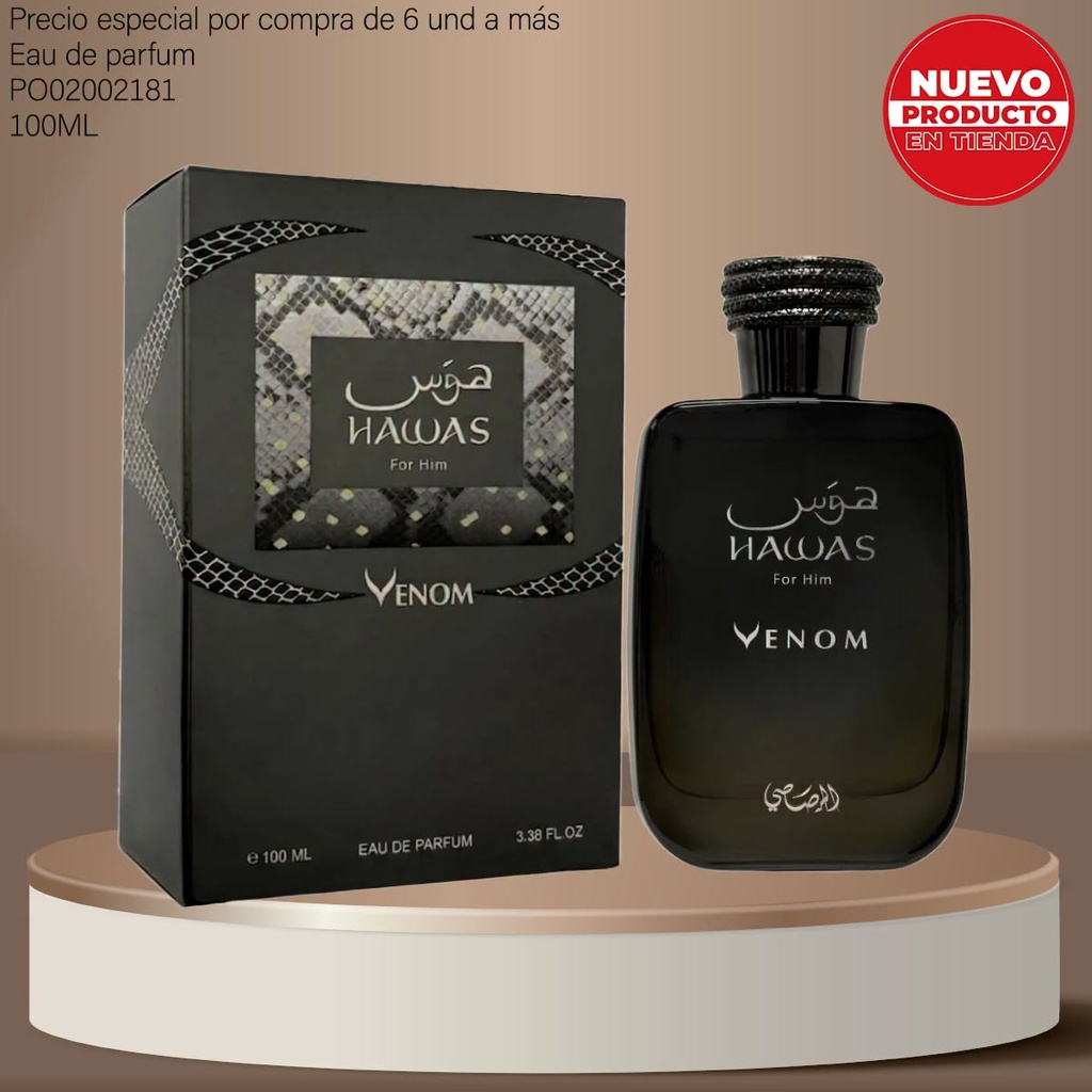 PERFUME HAWAS VENOM RASASI FOR HIM EDP 100ML