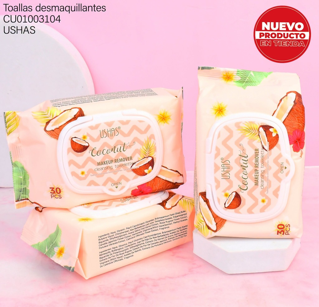 TOALLA DESMAQUILLANTE COCONUT HA626-4