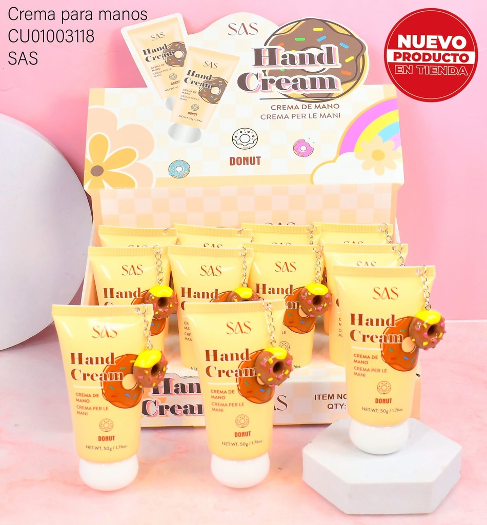 CREMA SAS  P/MANO DONUT SAH180