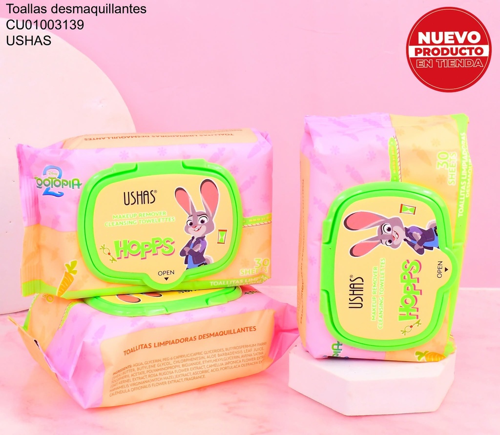TOALLA DESMAQUILLANTE ZOO USHAS GENTLE UDS010-2