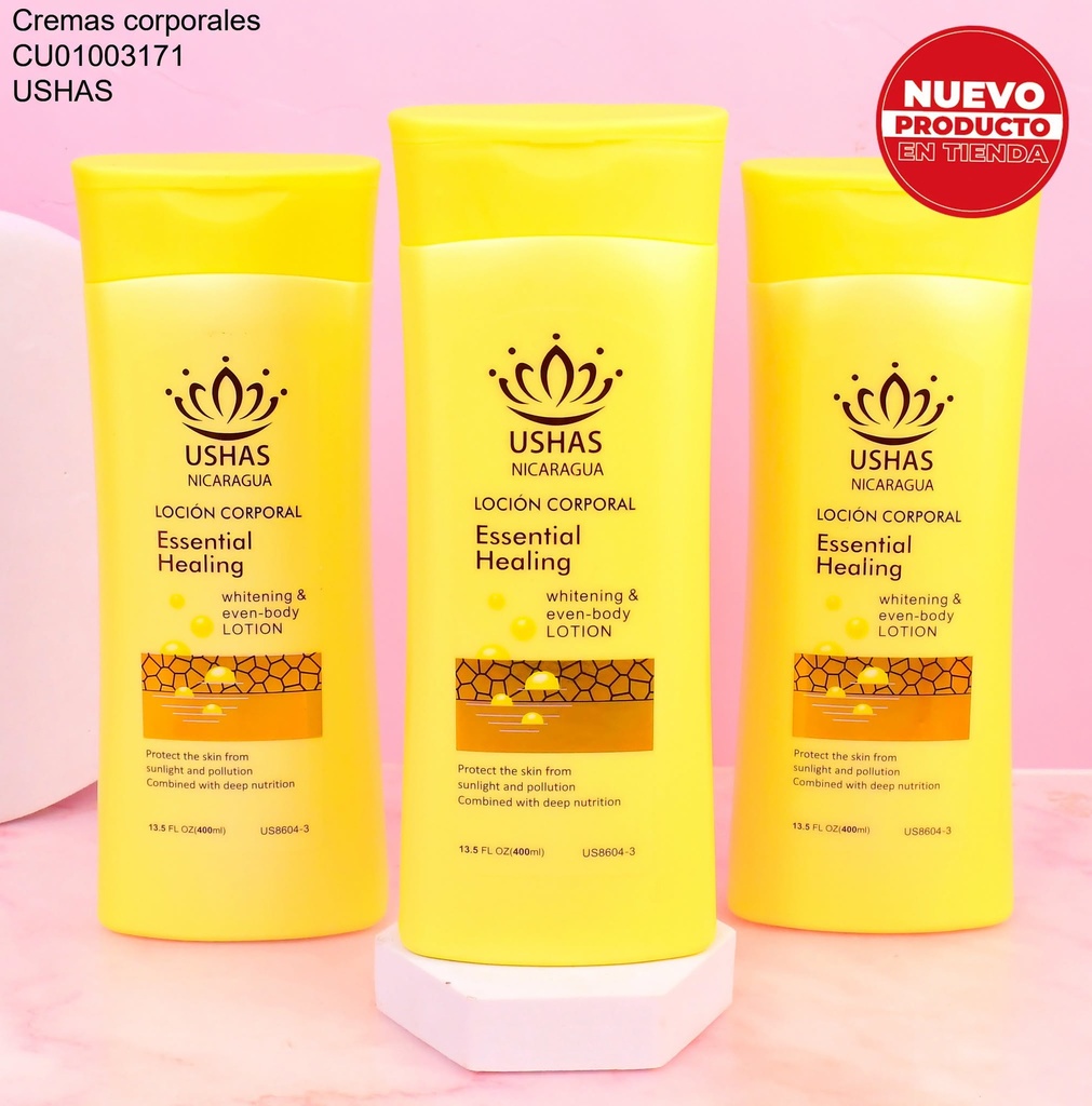 CREMA USHAS ESSENTIAL HEALING 400ML US8604-3