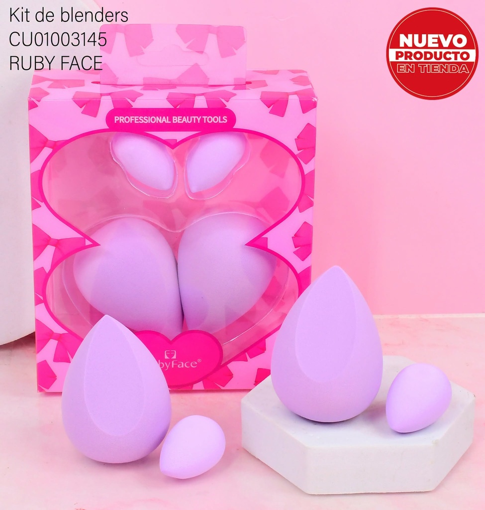 SET BLENDERS CORAZON 4PCS RUBY FACE 25MZD04