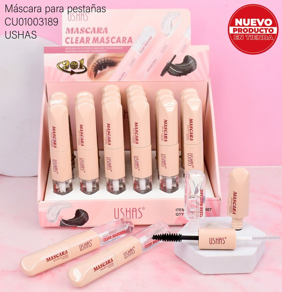 MASCARA PARA PESTAÑAS DOBLE USHAS PINK UMA007