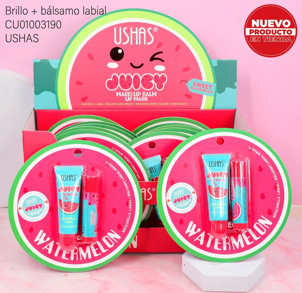 KIT 2PCS LABIALES JUICY SANDIA UCS011-1
