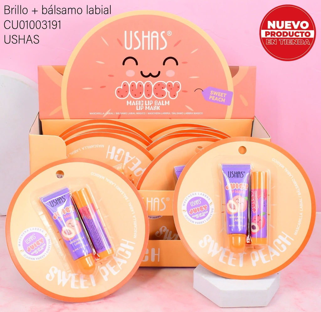 KIT 2PCS LABIALES JUICY SWEET PEACH UCS011-2