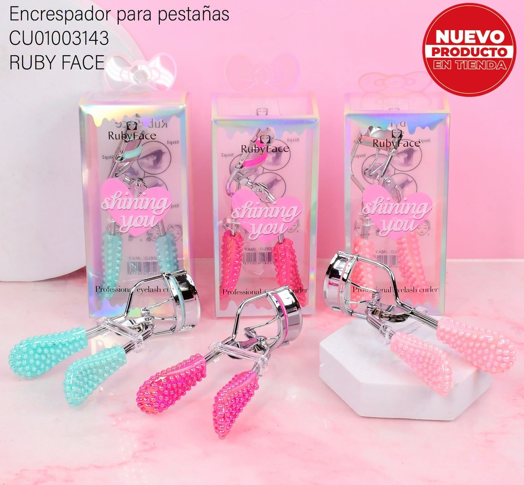 RIZADOR PARA PESTAÑAS SHINING RUBYFACE JMJ01