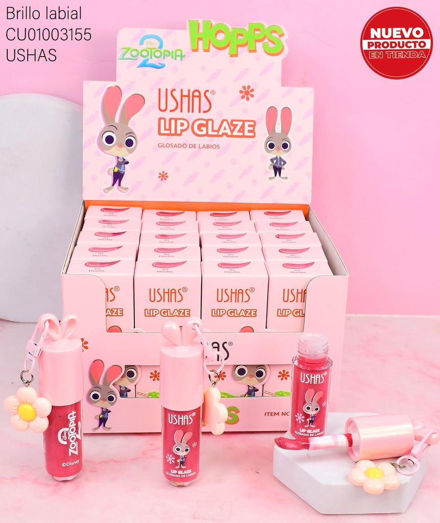 LIP GLAZE ZOOTOPIA 2 HOPPS UDS002-3