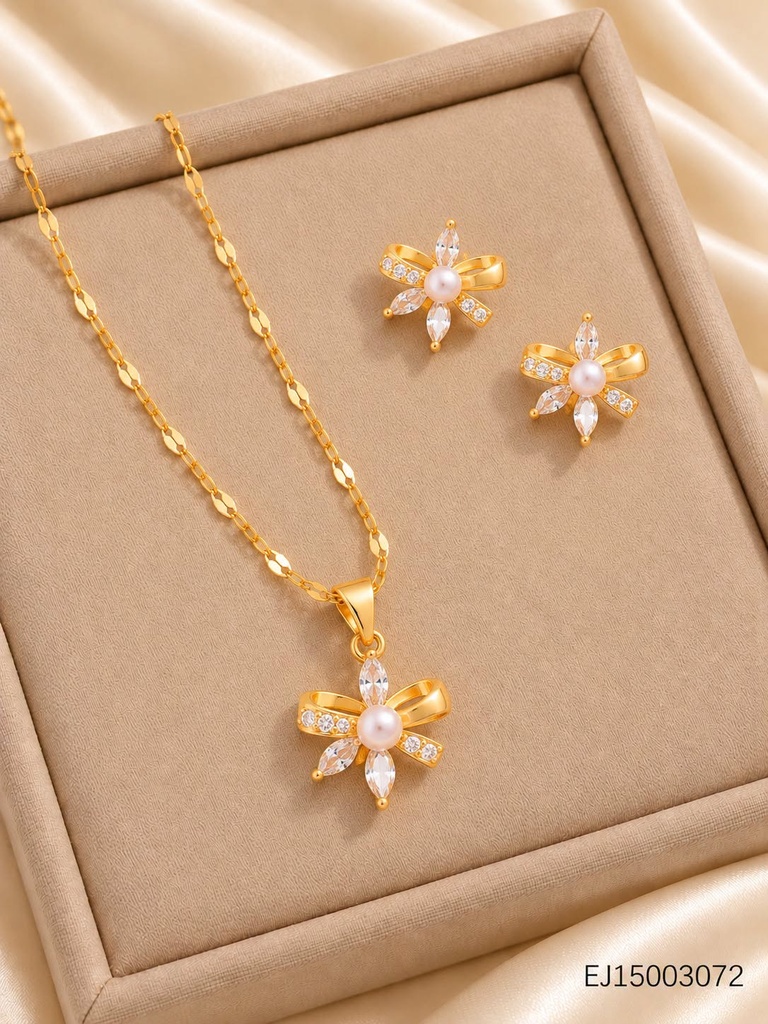 SET FLOR 6 PETALOS C/PERLITA CENTRO WH260606