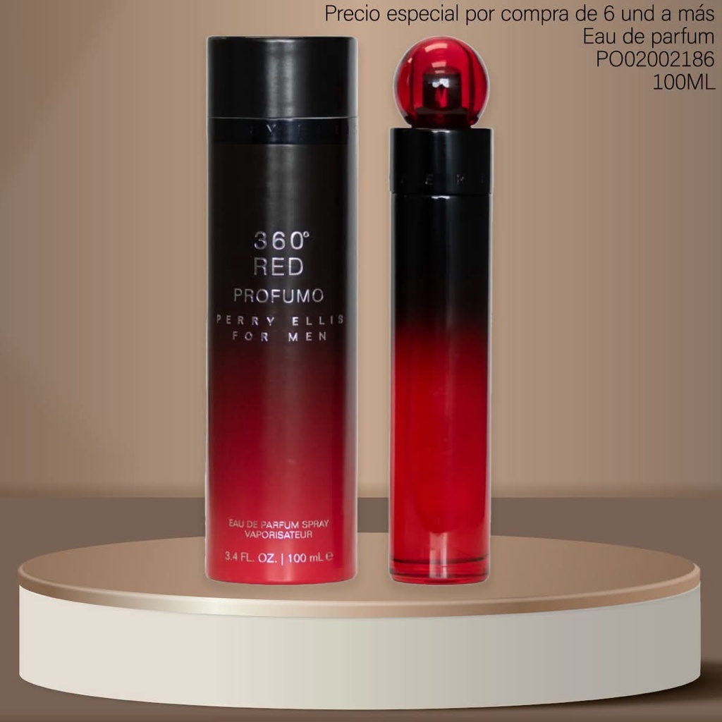 PERFUME 360 RED PROFUMO PERRY ELLYS FOR MEN 100ML EDP