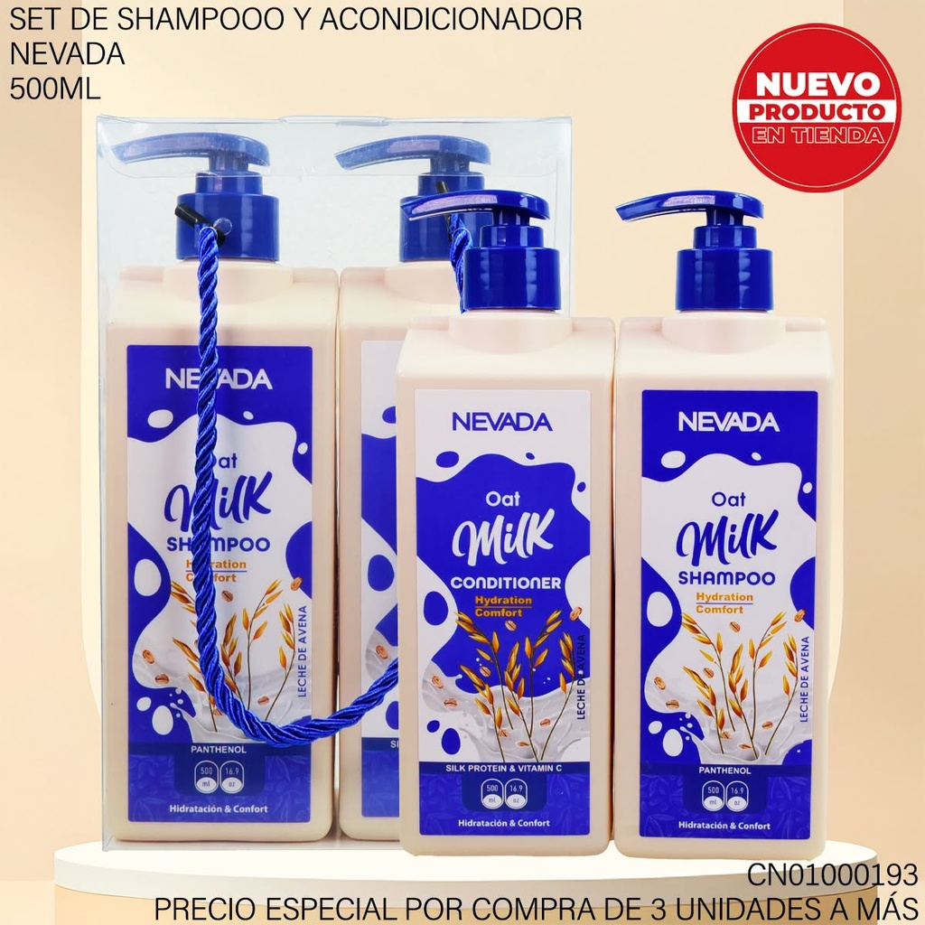 SET 2PCS CAPILAR NEVADA 500ML OAT MILK NV92535/NV92519