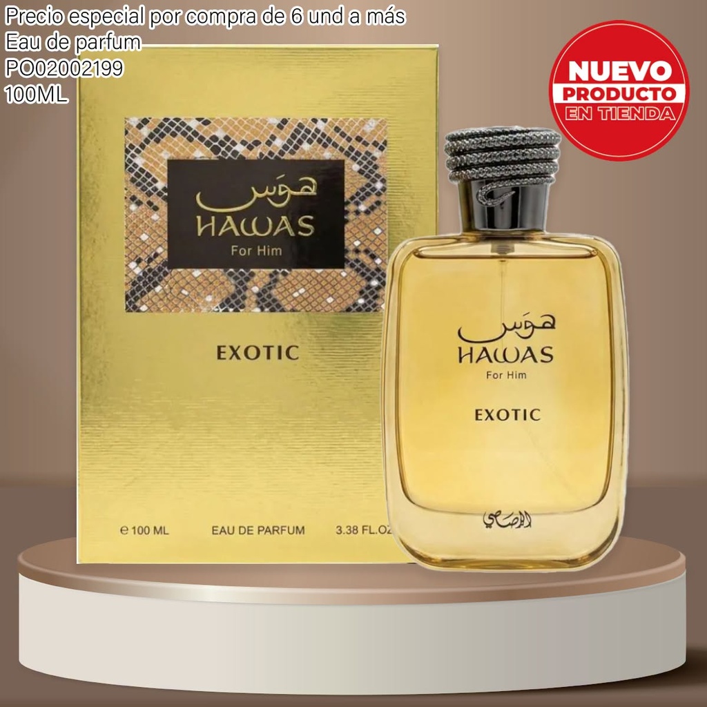 PERFUME ORIGINAL RASASI HAWAS EXOTIC FOR HIM EDP 100 ML