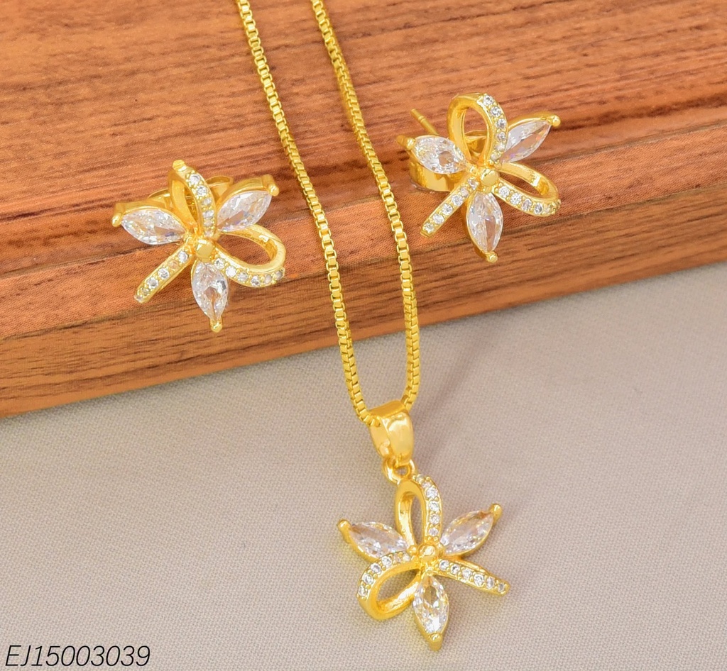 SET FLOR ZIRC. HOJA SE1578-104 (INV526)