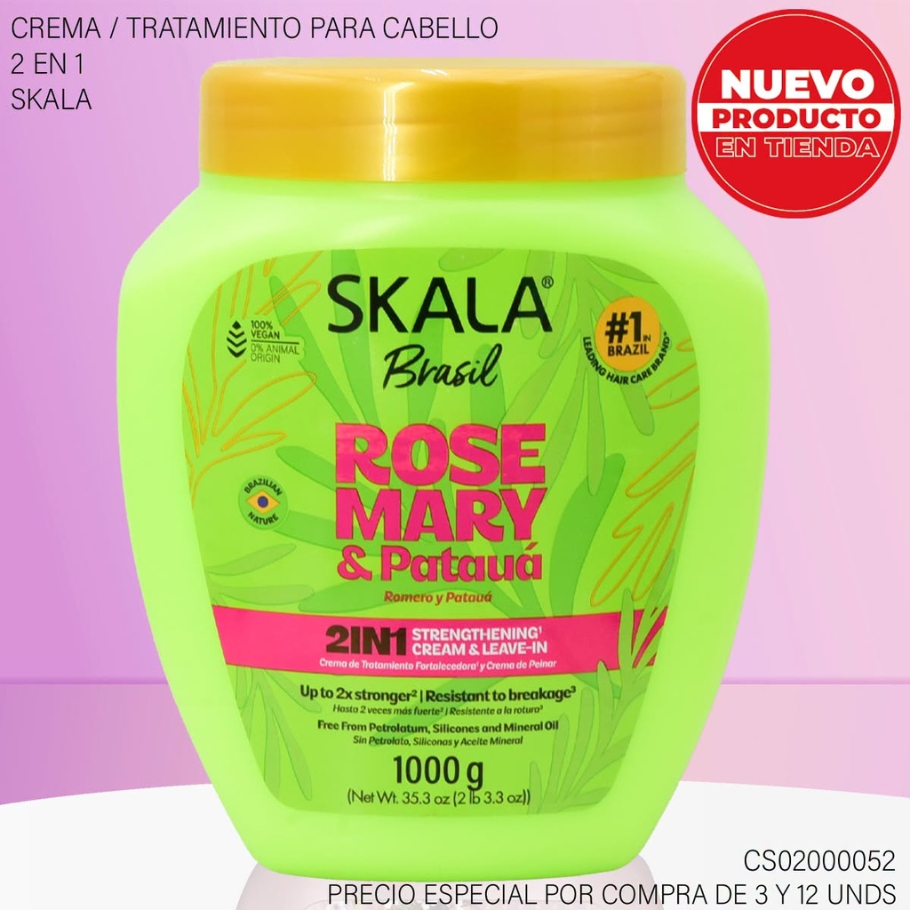 CREMA SKALA BRASIL ROSEMARY&PATAUA 1000G 1222