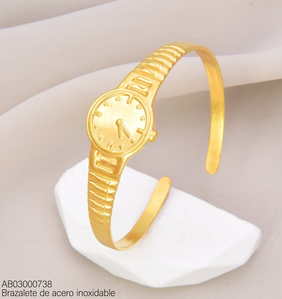 BRAZALETE RELOJ GRABADO LINEAS BA2441-20 (INV526)